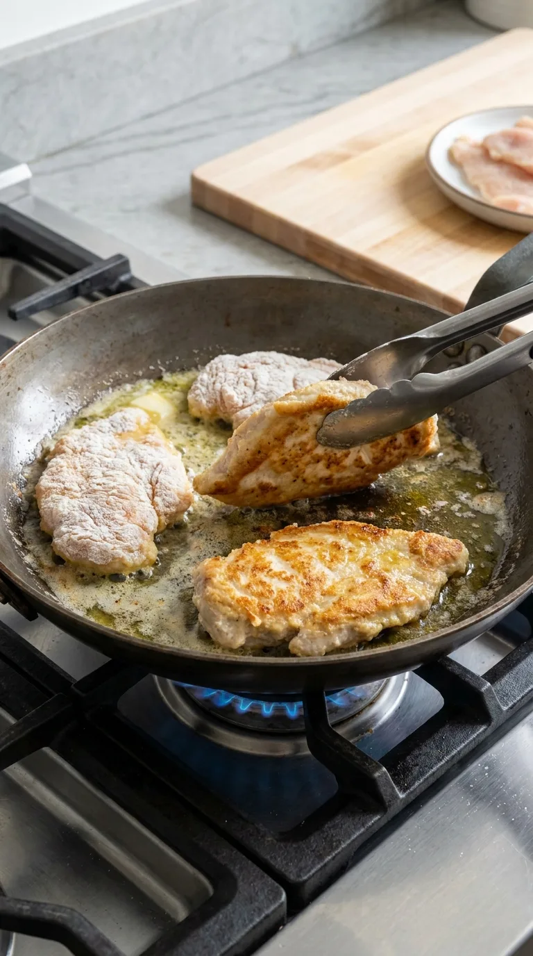 Garlic Parmesan Chicken with Creamy Pan Sauce step 4