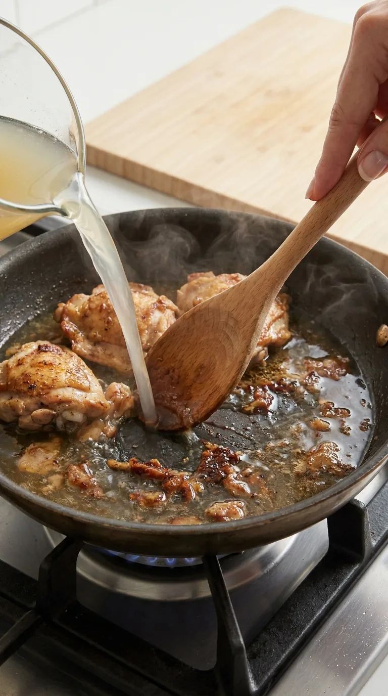 Garlic Parmesan Chicken with Creamy Pan Sauce step 8