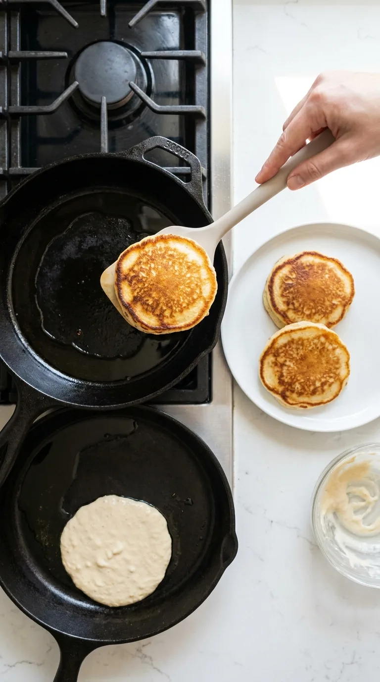 Johnny Cakes with Crisp Cornmeal Edges step 12