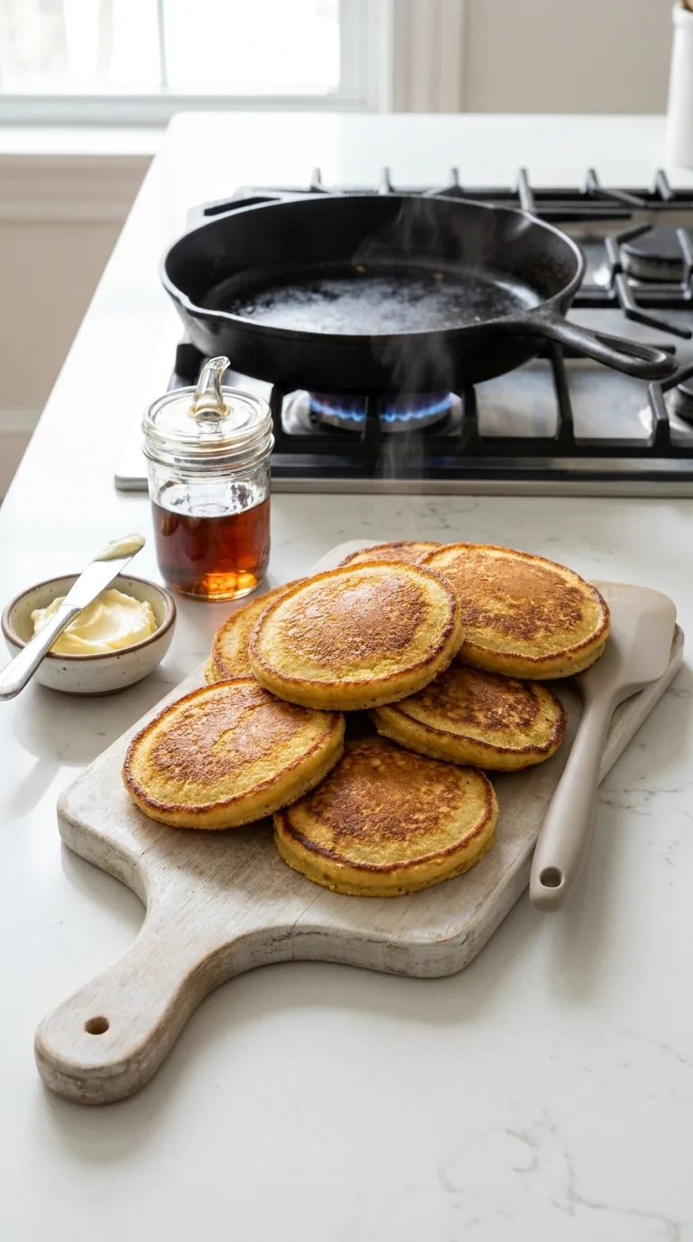Johnny Cakes with Crisp Cornmeal Edges step 13