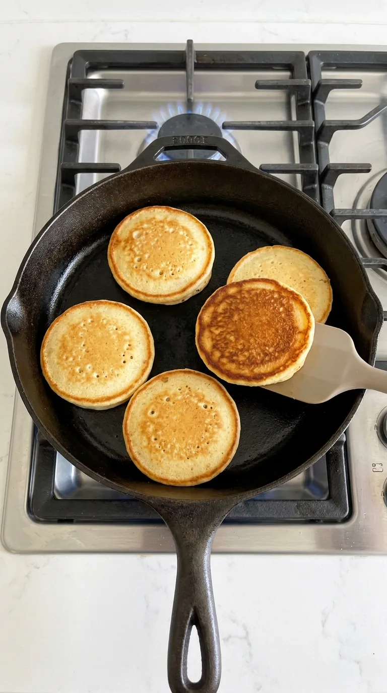 Johnny Cakes with Crisp Cornmeal Edges step 9