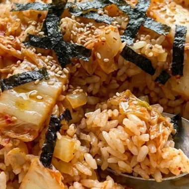 Kimchi Fried Rice finished recipe