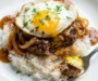 Loco Moco with Beef Gravy and Fried Eggs