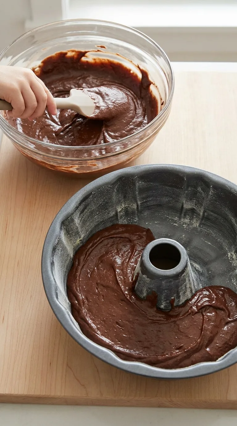 Rich Chocolate Pound Cake step 9