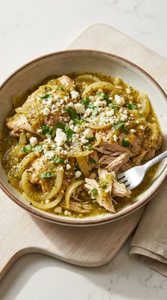 Salsa Verde Chicken full finished recipe