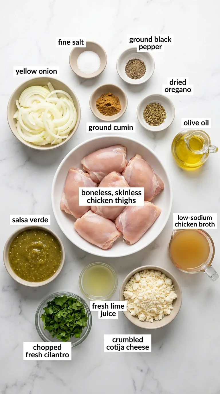 Salsa Verde Chicken ingredients