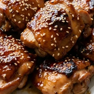 Teriyaki Chicken with Homemade Sauce finished recipe