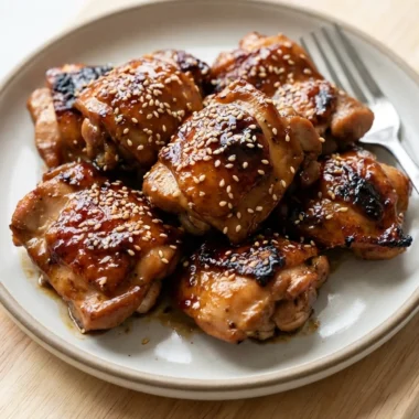 Teriyaki Chicken with Homemade Sauce finished recipe