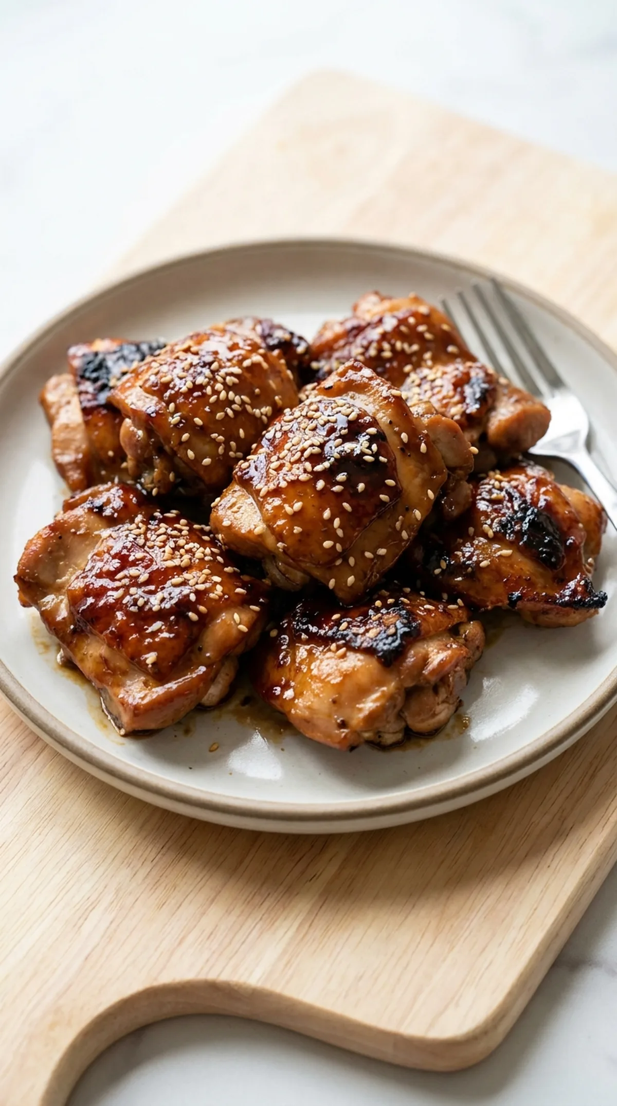 Teriyaki Chicken with Homemade Sauce finished recipe