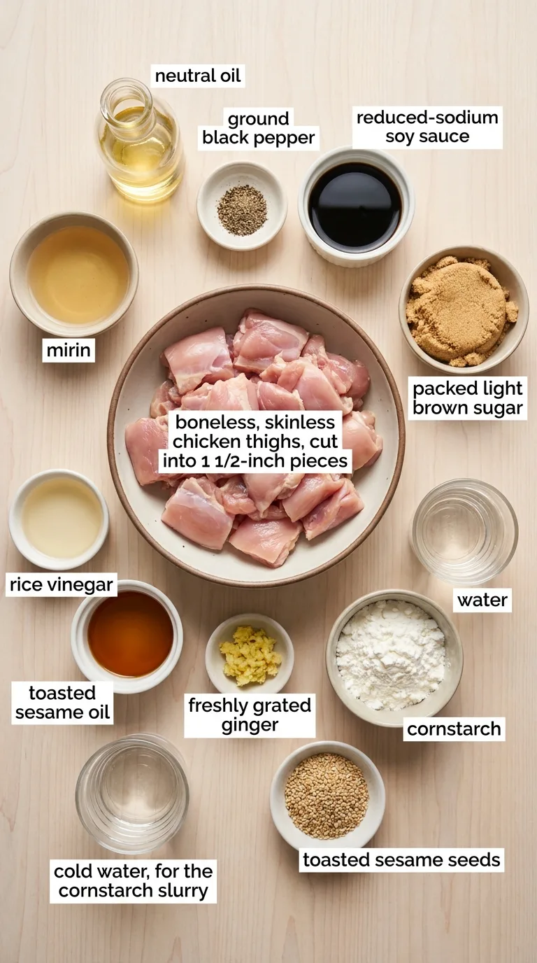 Teriyaki Chicken with Homemade Sauce ingredients
