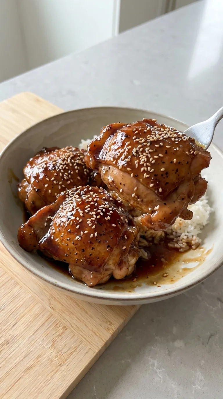 Teriyaki Chicken with Homemade Sauce step Final