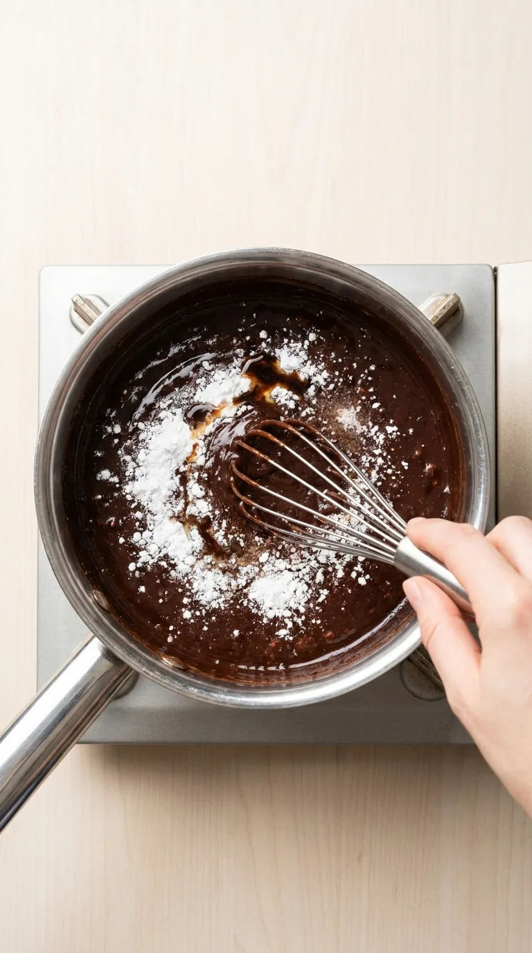 Texas Sheet Cake Recipe with Chocolate Pecan Frosting step 10