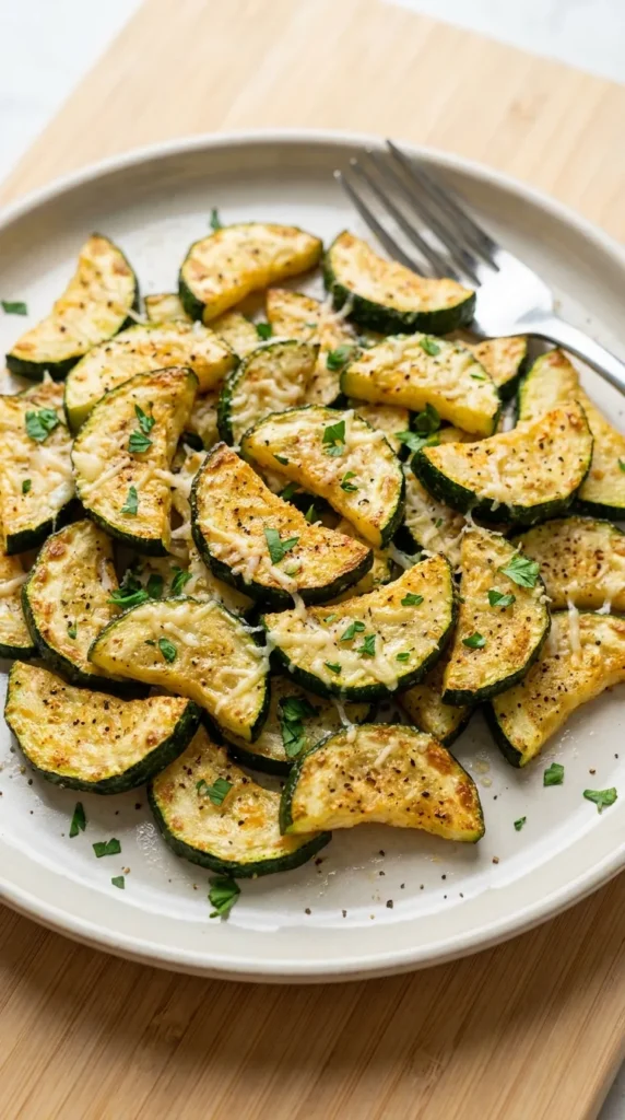 Air Fryer Zucchini full finished recipe