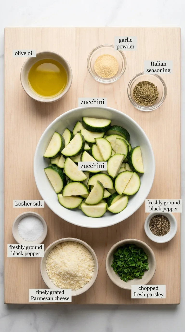 Air Fryer Zucchini ingredients