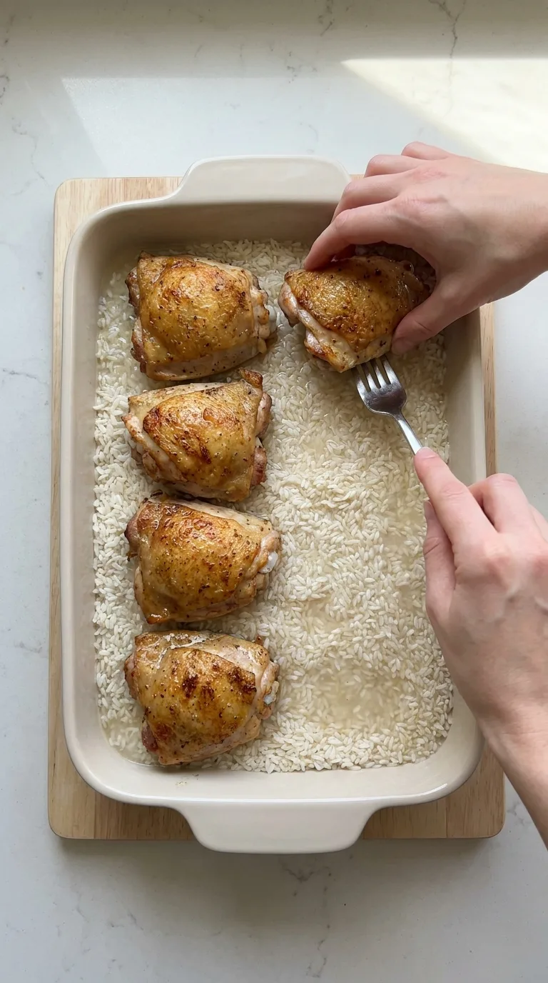 Baked Chicken and Rice step 6