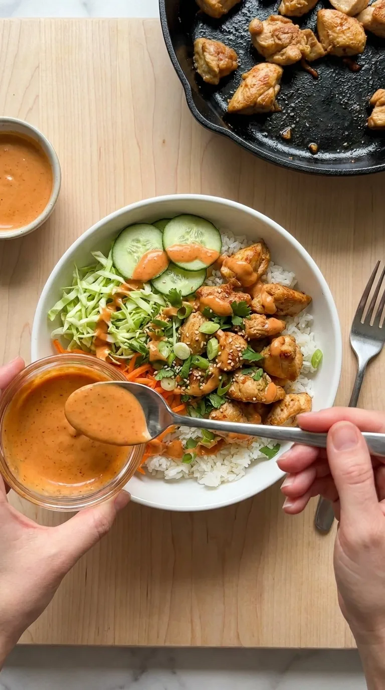 Bang Bang Chicken Bowl step 10