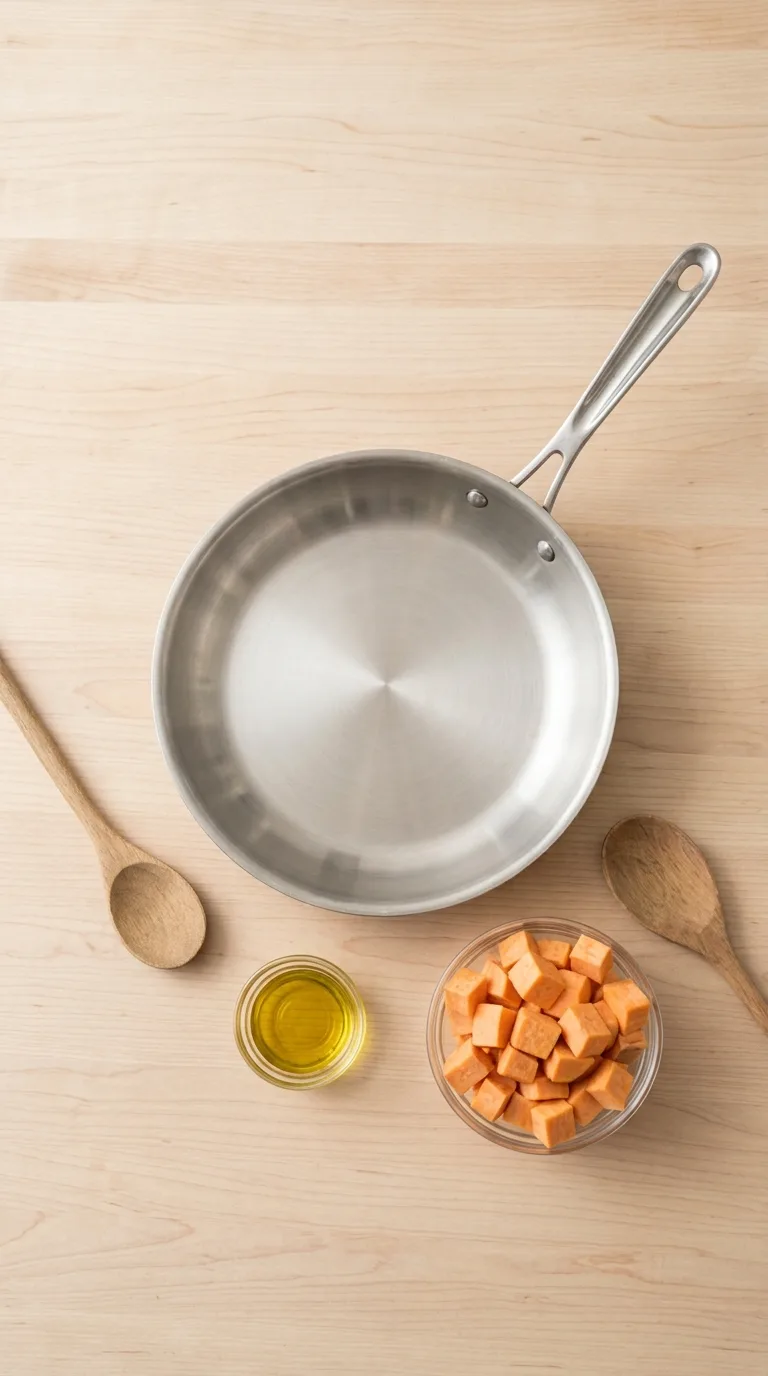 ground turkey sweet potato skillet step 1