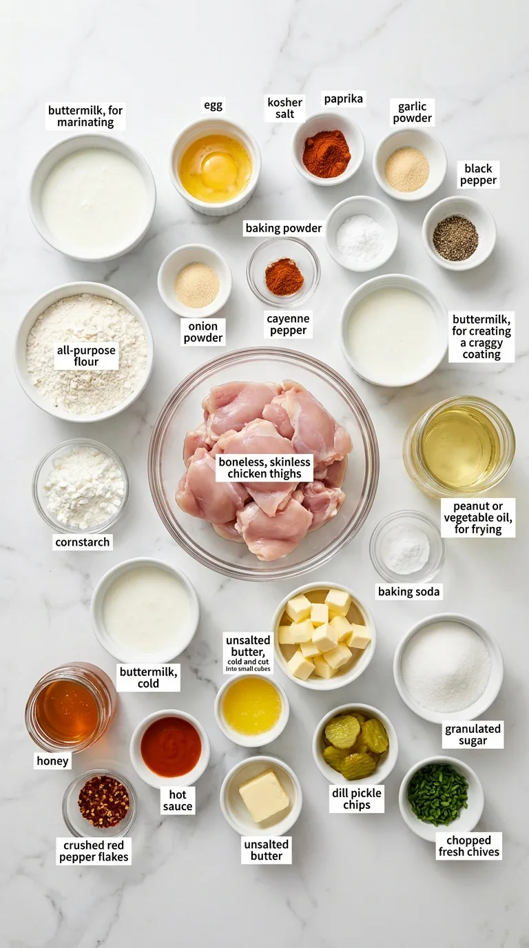 Hot Honey Chicken Biscuits ingredients