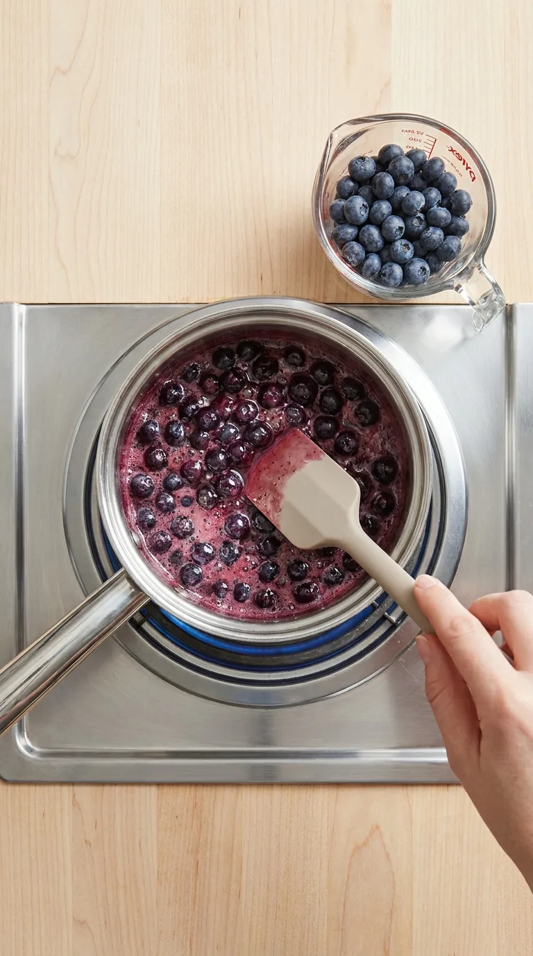 Juicy Mini Lemon Blueberry Cheesecakes step 9