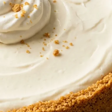 No Bake Cheesecake finished recipe