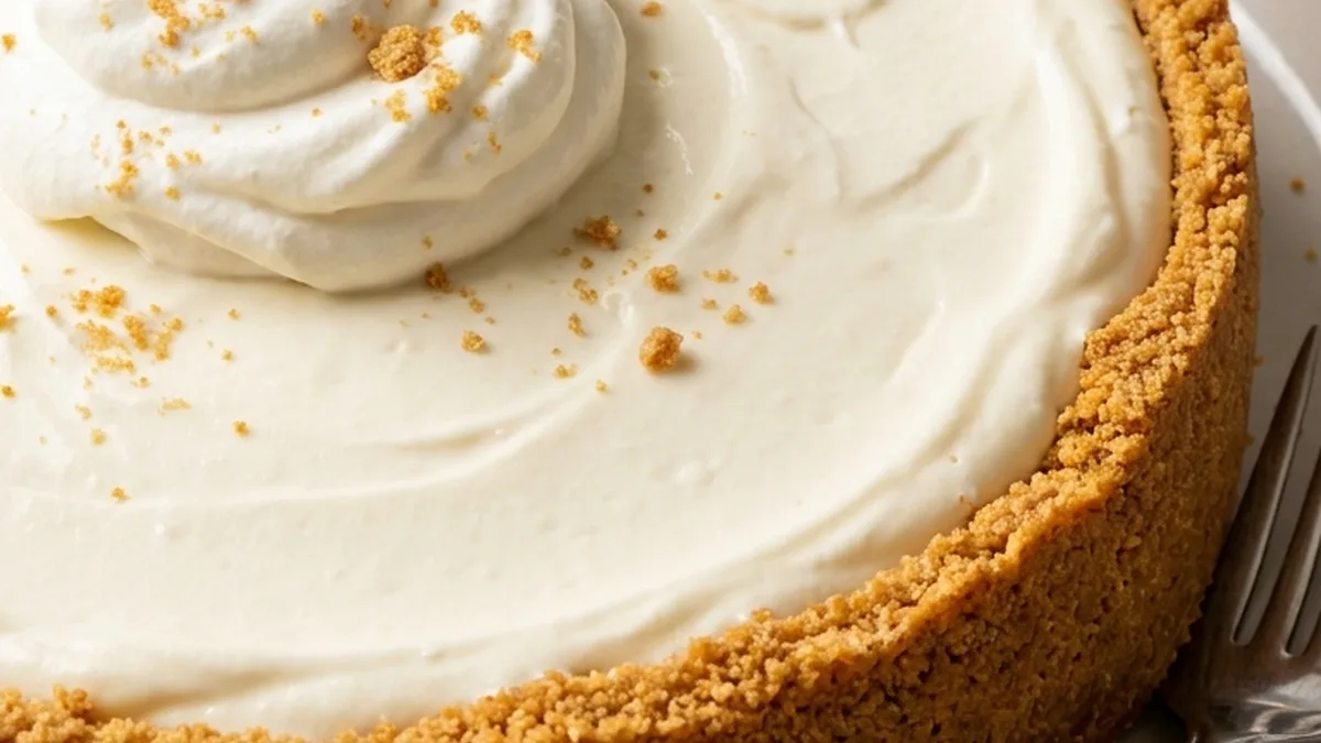 No Bake Cheesecake finished recipe