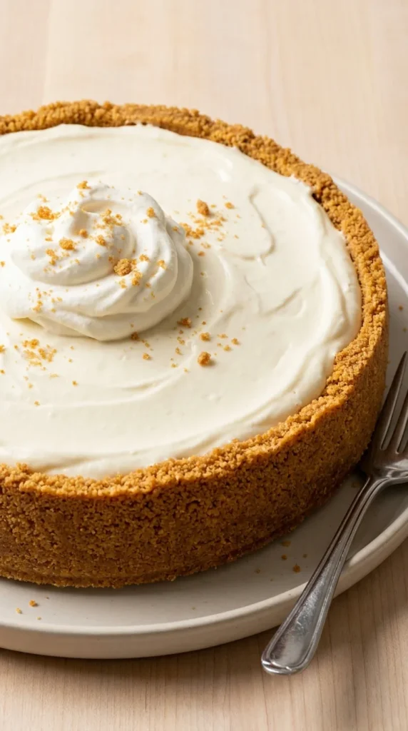 No Bake Cheesecake full finished recipe