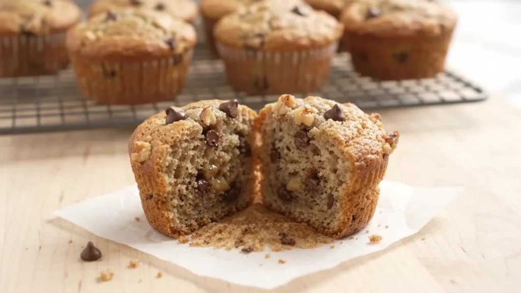 Protein Banana Muffins full finished recipe