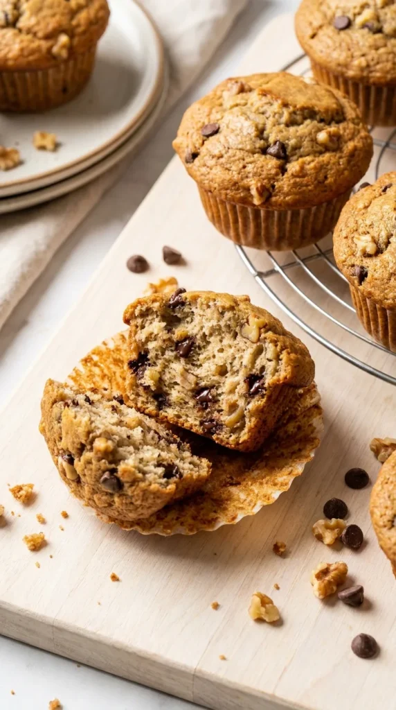 Protein Banana Muffins full finished recipe