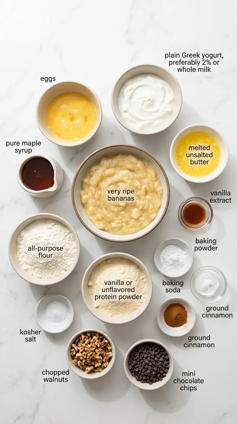 Protein Banana Muffins ingredients