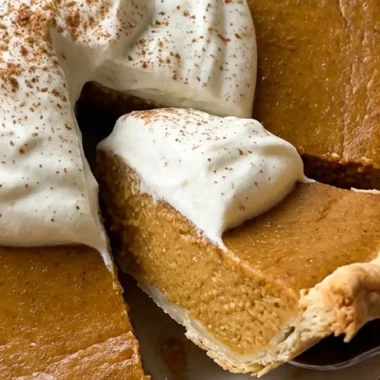 Pumpkin Pie finished recipe