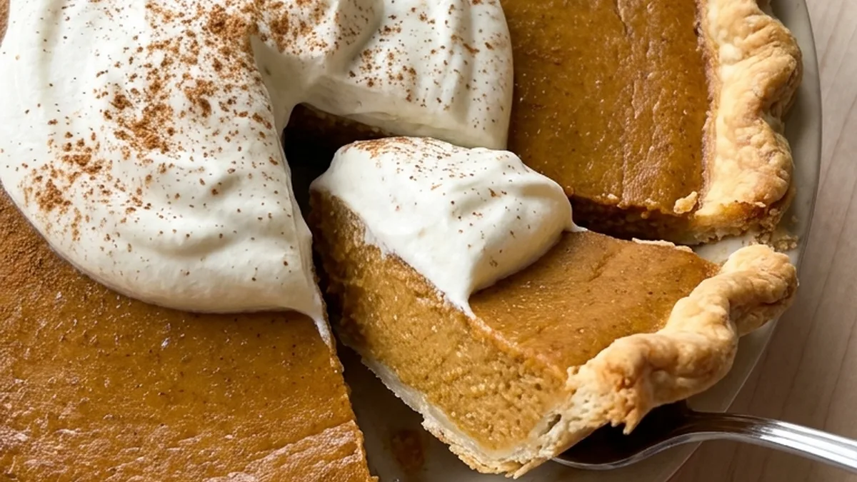 Pumpkin Pie finished recipe