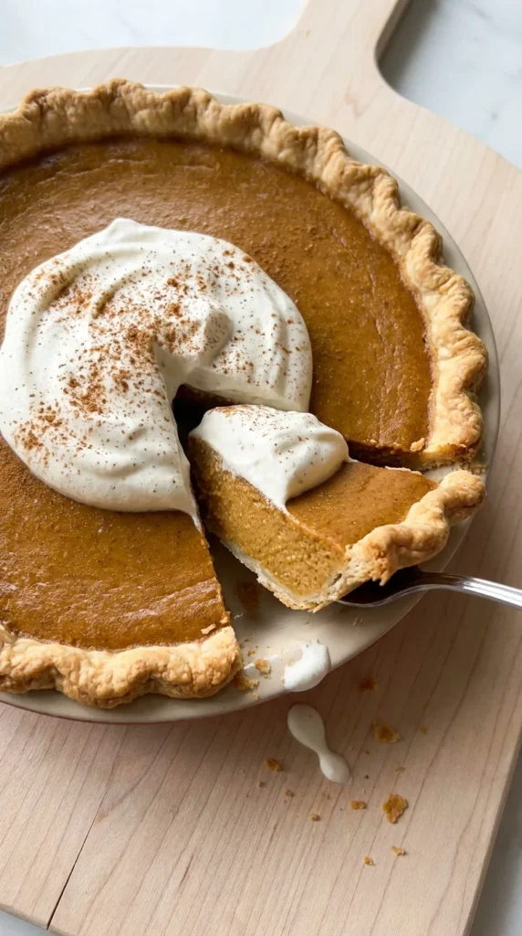 Pumpkin Pie full finished recipe