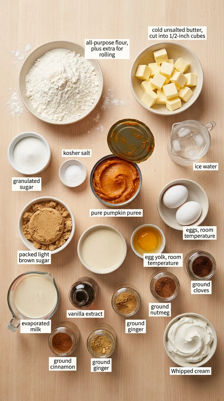 Pumpkin Pie ingredients