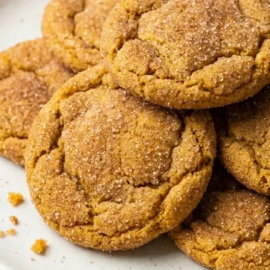 Pumpkin Snickerdoodle Cookies finished recipe