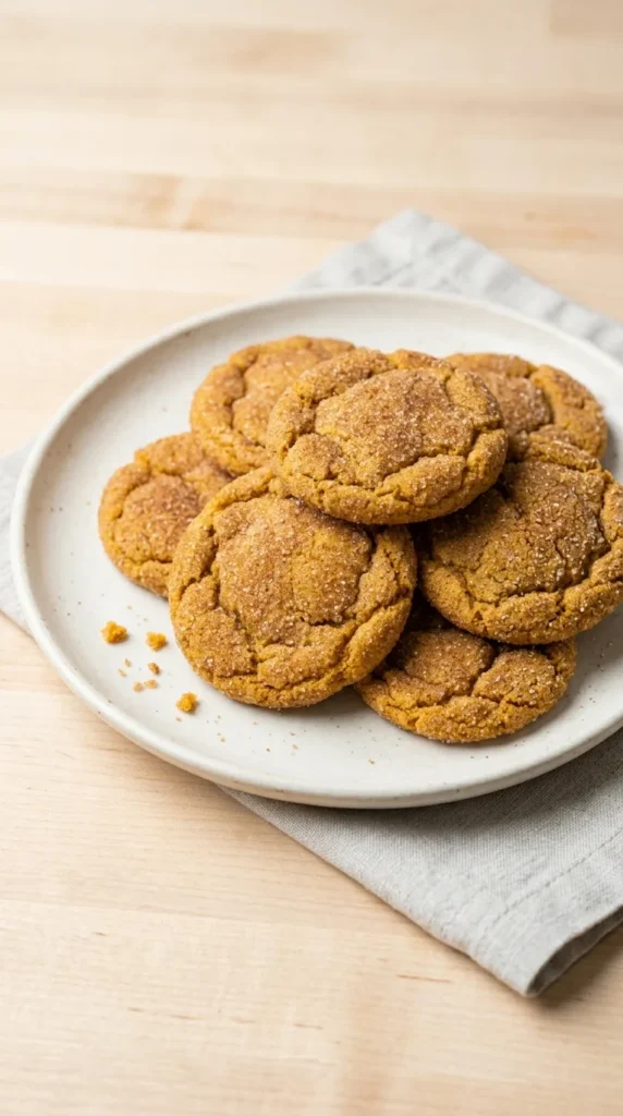 Pumpkin Snickerdoodle Cookies full finished recipe