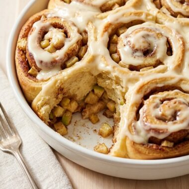 apple pie cinnamon rolls finished recipe