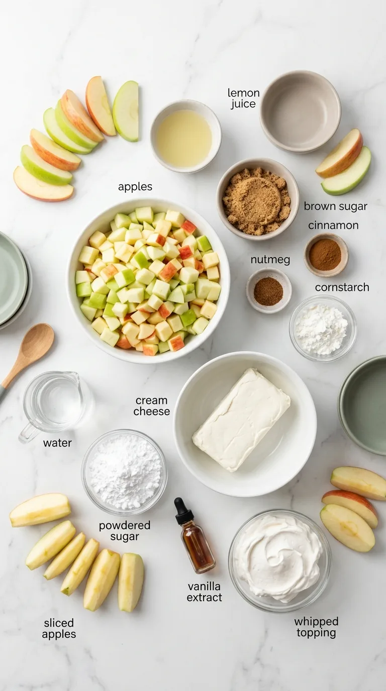 Apple Pie Dip ingredients