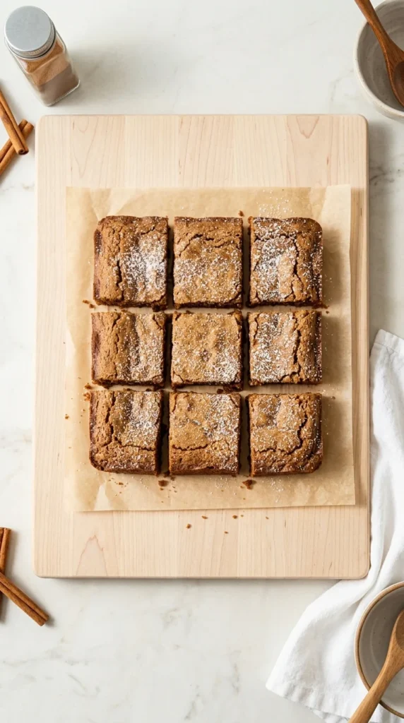 Chewy Gingerbread Bars full finished recipe