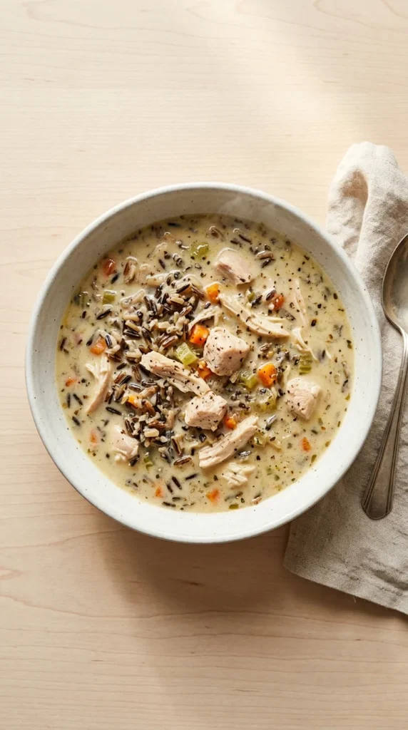 Chicken and Wild Rice Soup full finished recipe