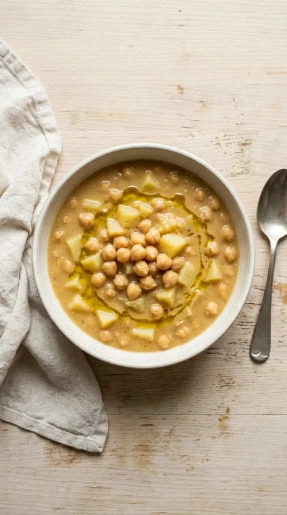 Chickpea Potato Soup full finished recipe