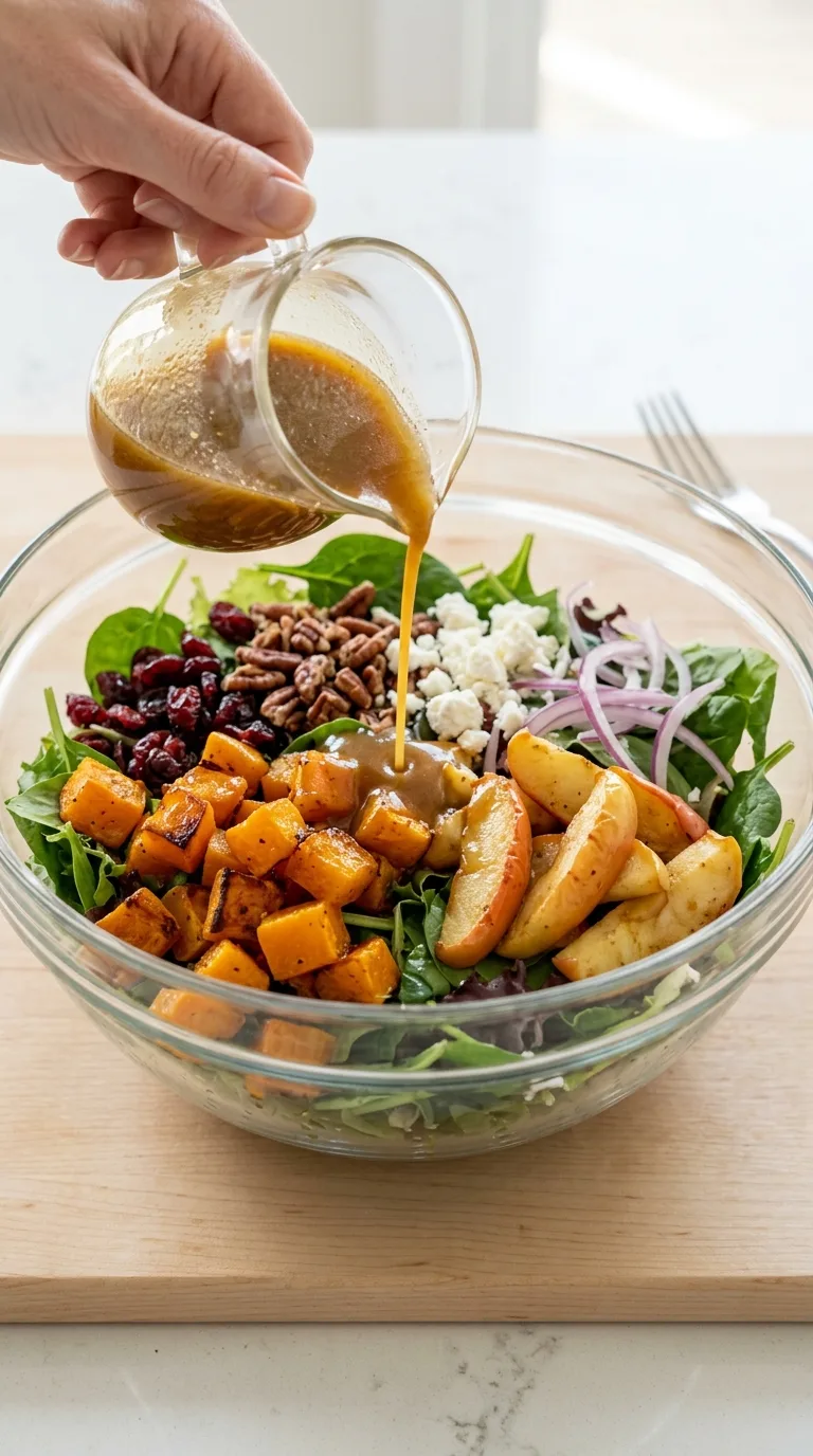 Fall Harvest Salad with Roasted Butternut & Apples step 10