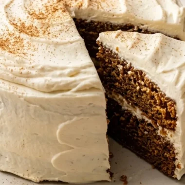 Gingerbread Layer Cake finished recipe