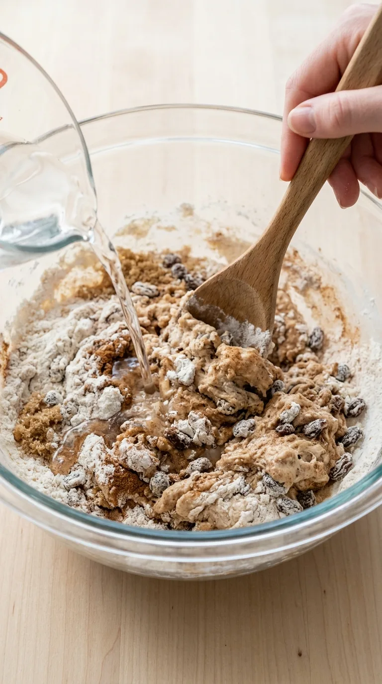 No Knead Cinnamon Raisin Bread step 3
