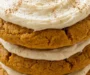 Pumpkin Cookies with Cream Cheese Frosting