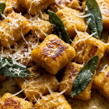 Pumpkin Gnocchi with Brown Butter finished recipe
