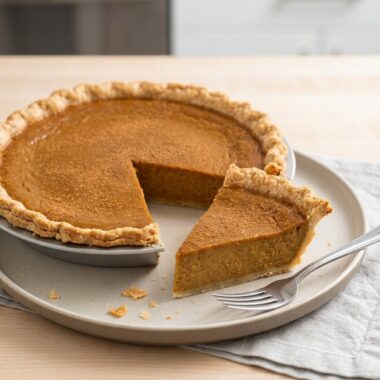 Pumpkin Pie finished recipe
