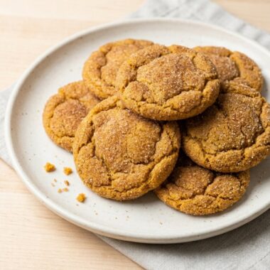 Pumpkin Snickerdoodle Cookies finished recipe