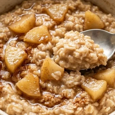 Slow-Cooker Apple Cinnamon Oatmeal finished recipe