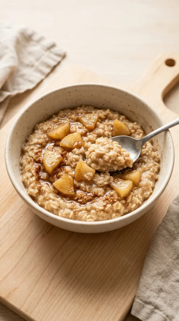 Slow-Cooker Apple Cinnamon Oatmeal full finished recipe